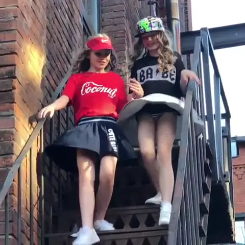 Addorable teenager rubbing pussy