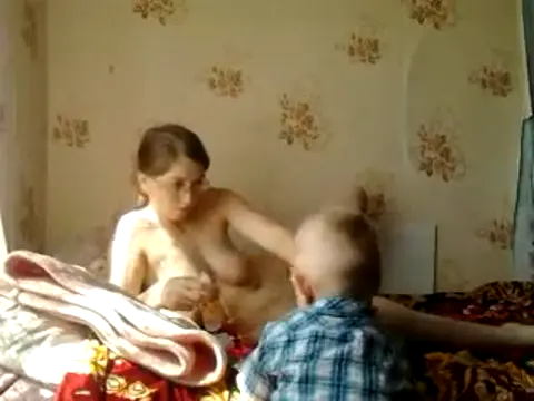 Mom with her son